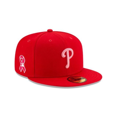 Red Philadelphia Phillies Hat - New Era MLB Mother's Day 59FIFTY Fitted Caps USA2809754